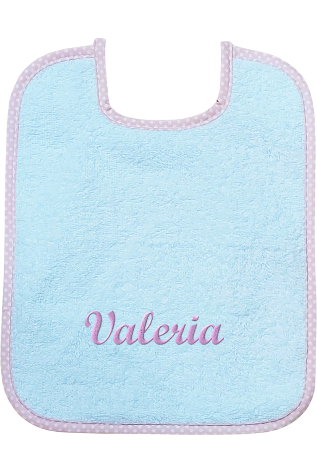Comprar Babero Picolo Topos Rosa Personalizado