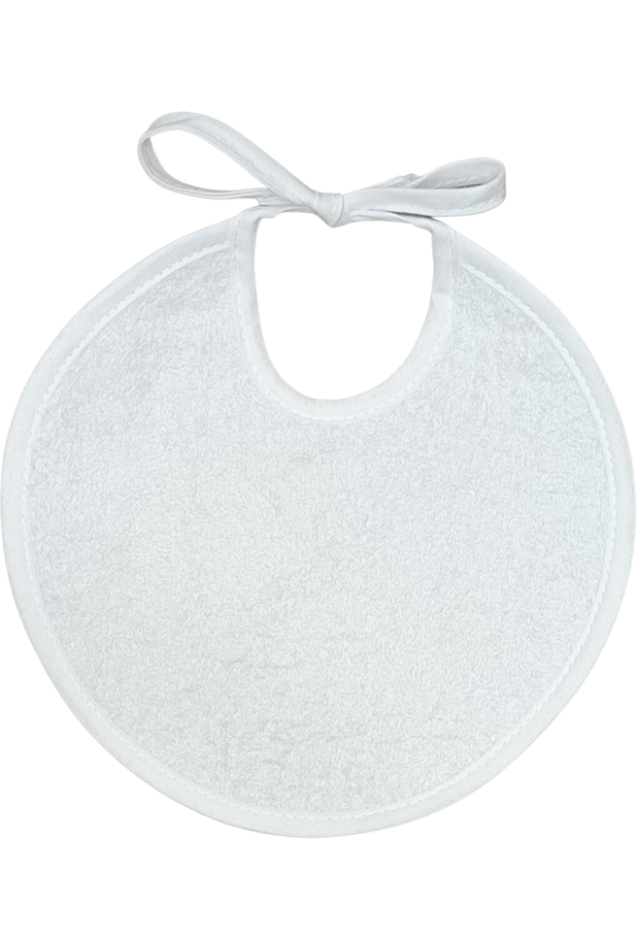 Comprar Babero Picolo Redondo Blanco Personalizado