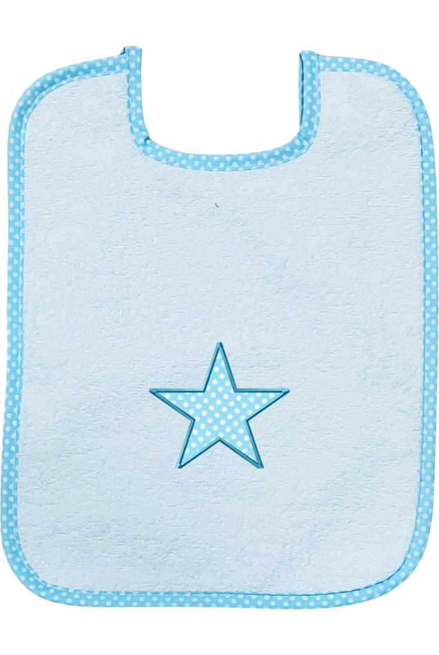 Comprar Babero Star Topos Azul Personalizado