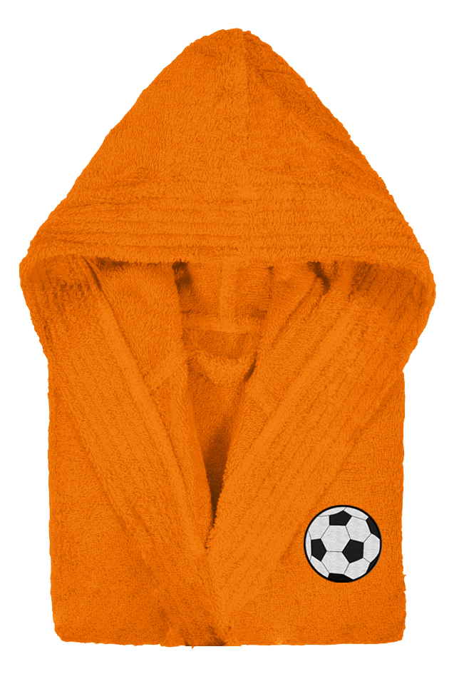 Comprar Albornoz Futbol Naranja Personalizado