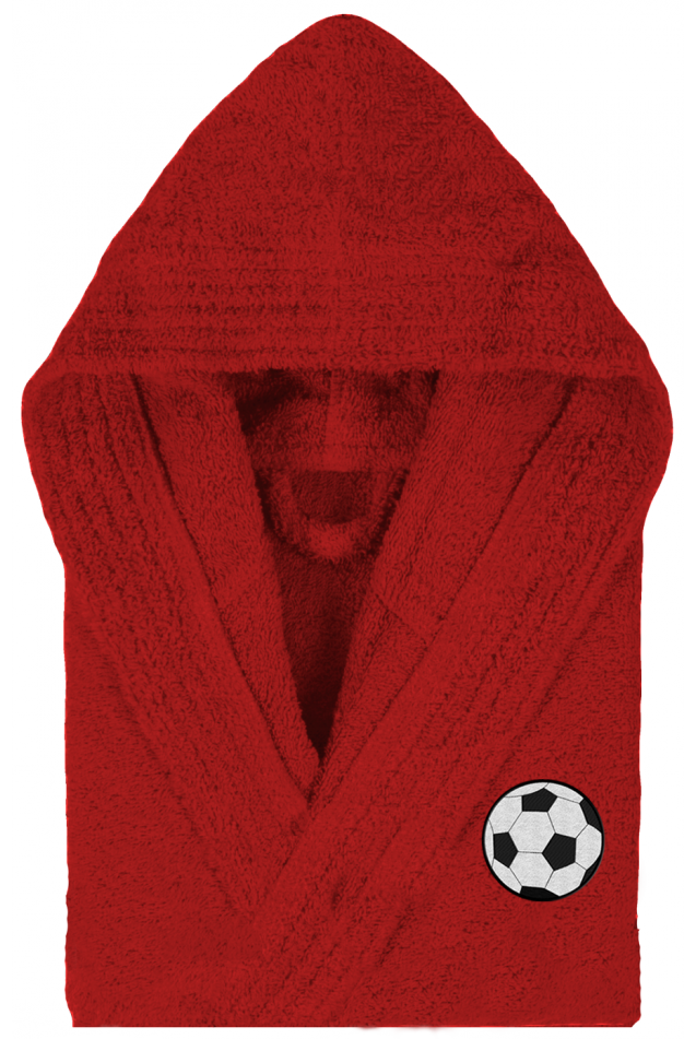 Comprar Albornoz Futbol Rojo Personalizado