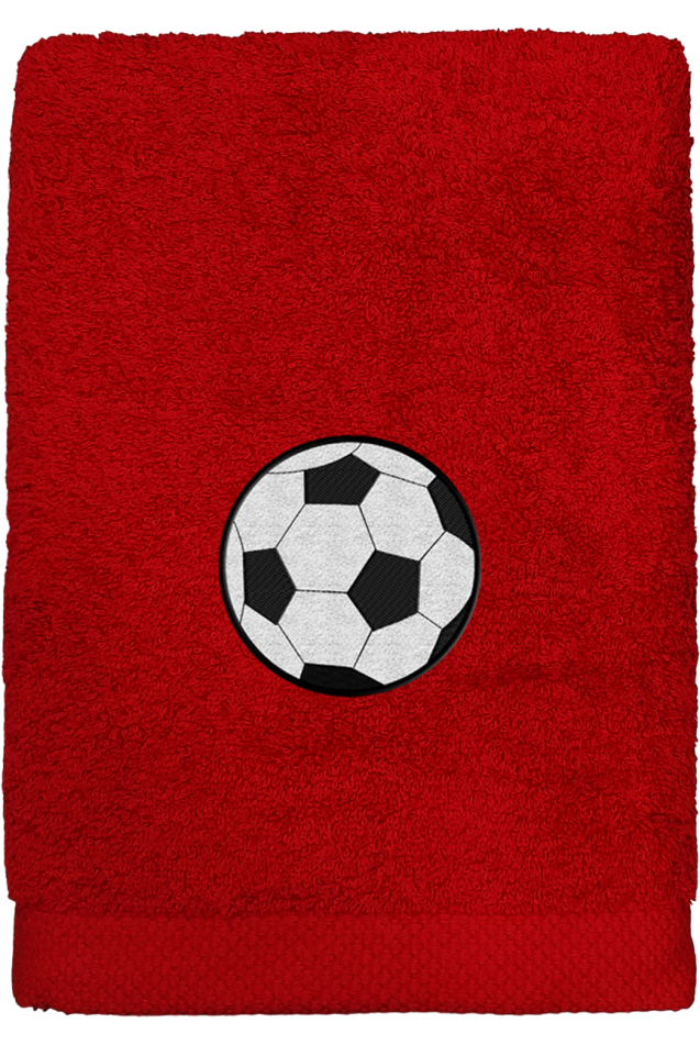 Comprar Toalla Futbol Rojo Personalizada
