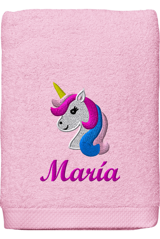 Toalla Unicornio Rosa Personalizada Comprar Toalla Unicornio Rosa Personalizada