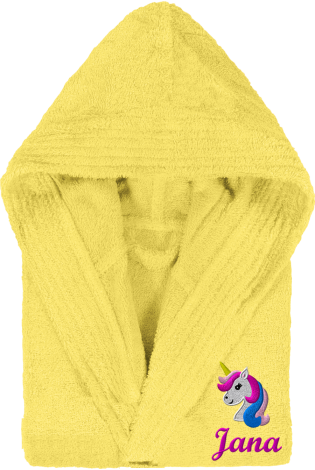 Albornoz Limón Unicornio Personalizado