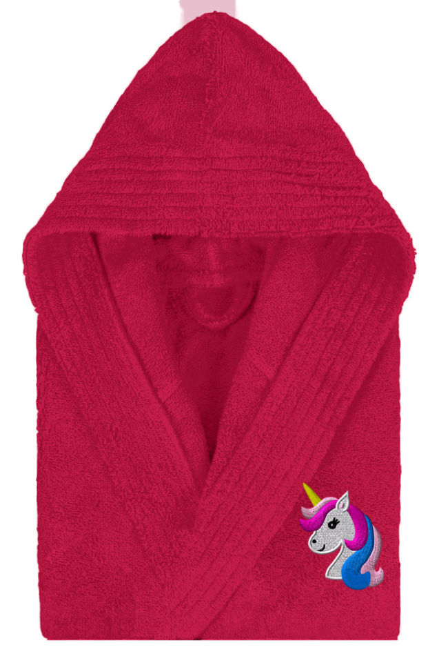 Comprar Albornoz Fucsia Unicornio Personalizado