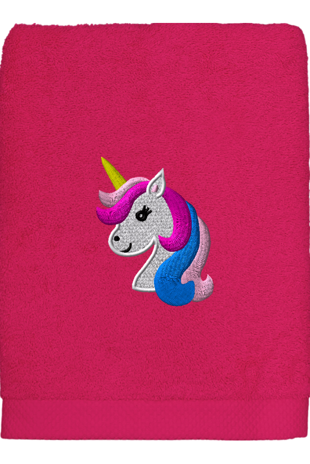 Comprar Toalla Unicornio Fucsia Personalizada