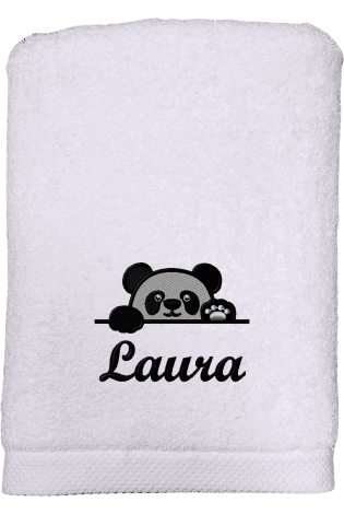 Toalla Panda Blanco
