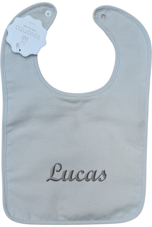 Babero Basic Gris Personalizado