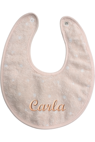 Babero Pintas Mini Salmón Personalizado