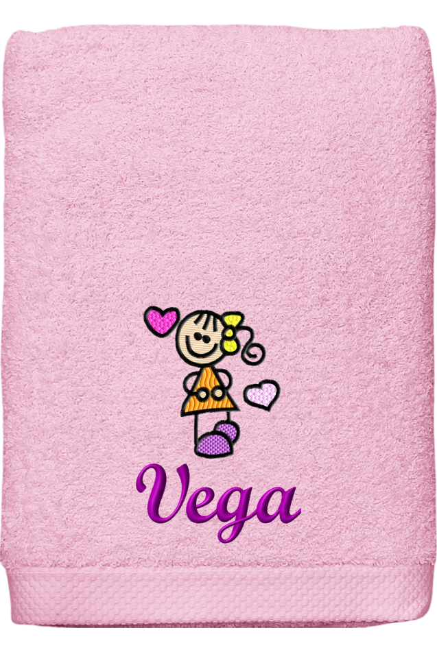 Comprar Toalla Love Rosa Personalizada