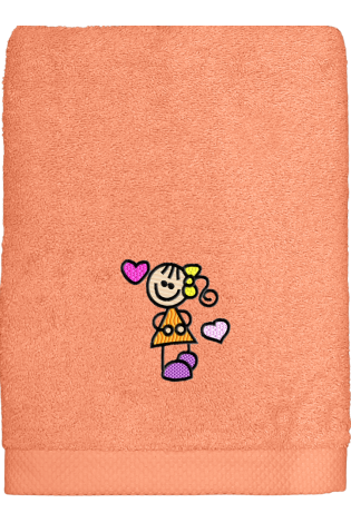 Toalla Love Coral