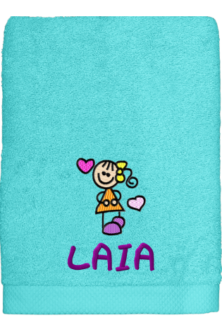 Toalla Love Aguaverde Personalizada