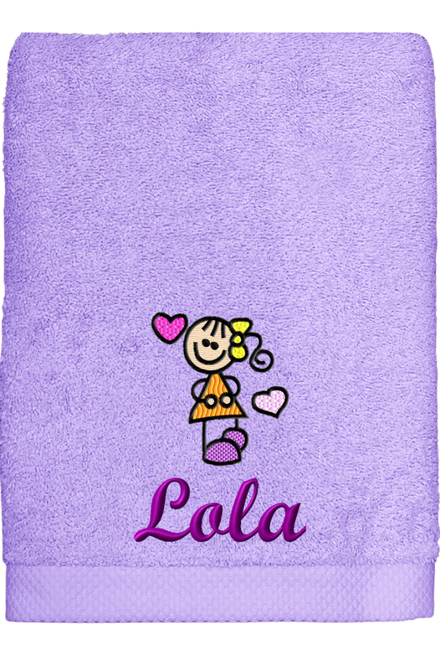 Comprar Toalla Love Orquídea Personalizada
