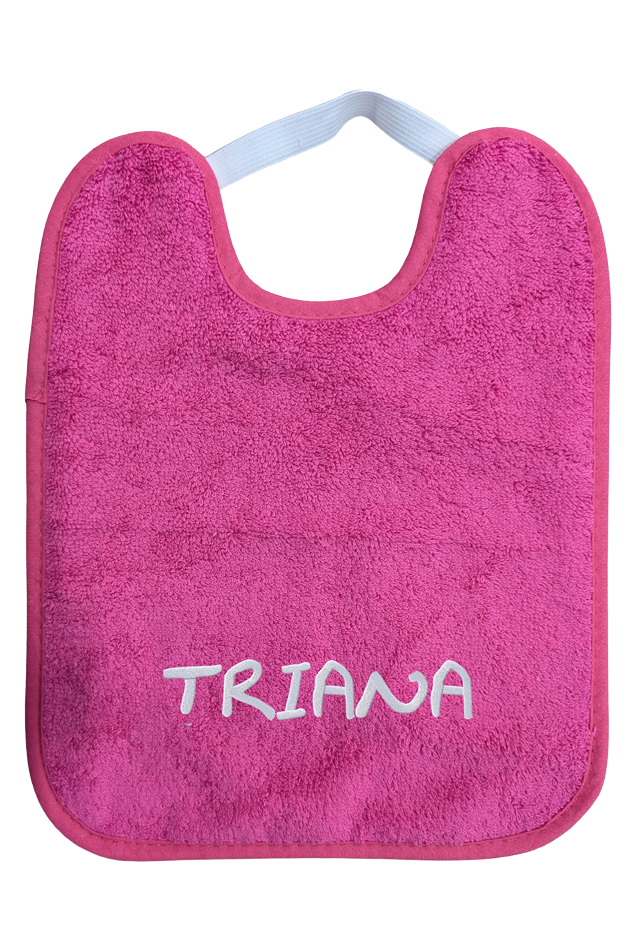 Goma Fucsia Comprar Babero Guardería Goma Fucsia Personalizado