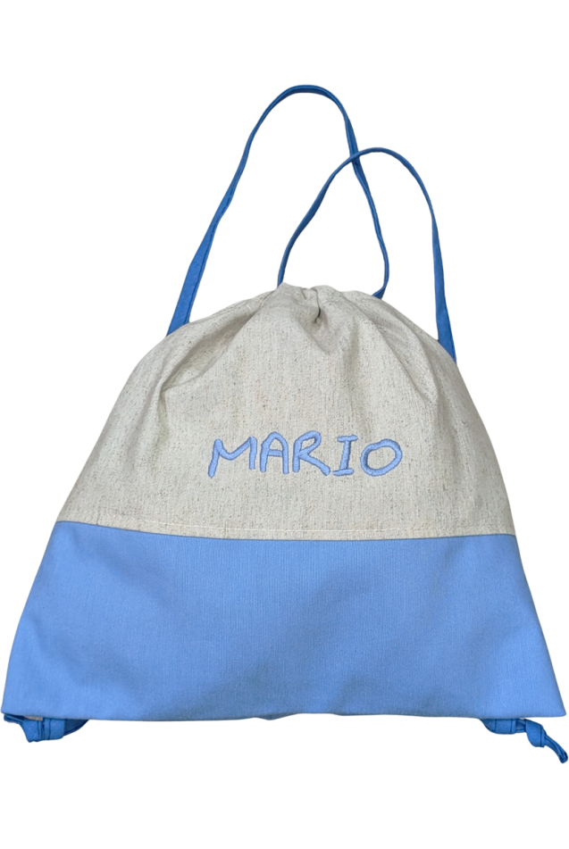 Bolsa Merienda Guardería Azul Personalizado Comprar Bolsa Merienda Guardería Azul Line