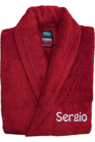 Comprar Albornoz Smoking Burdeos Personalizado