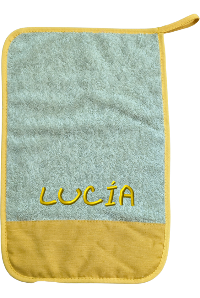 Toallita Guardería Line Amarillo Comprar Toallita Guardería Mostaza Line