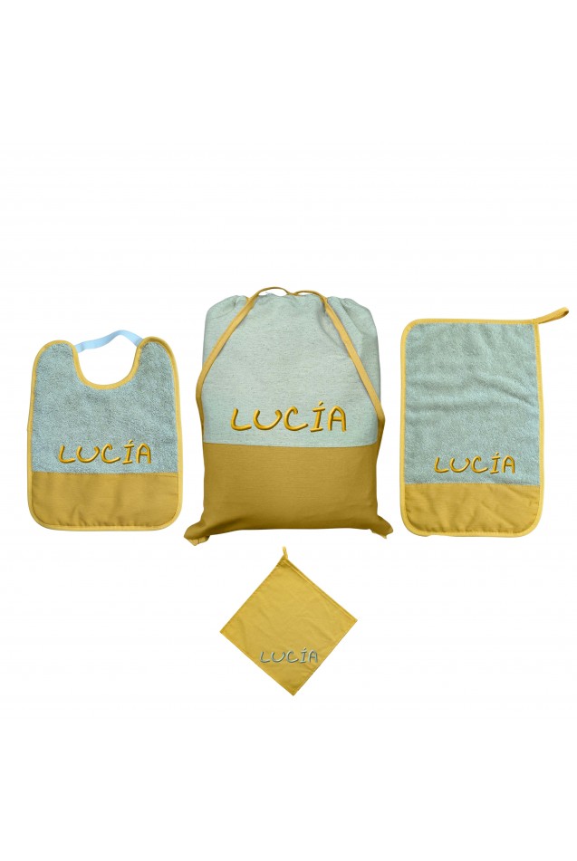 Pack de Guardería Mostaza Personalizado Comprar Pack de Guardería Mostaza Personalizado