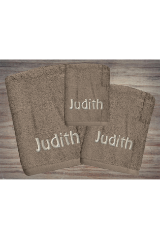 Juego Toallas Alfa Chocolate