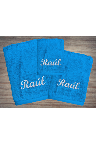 Juego Toallas Alfa Cobalto