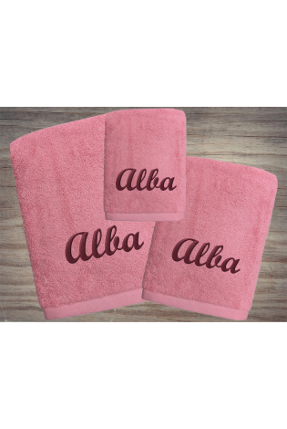 Juego Toallas Alfa Coral