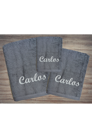 Juego Toallas Alfa Gris