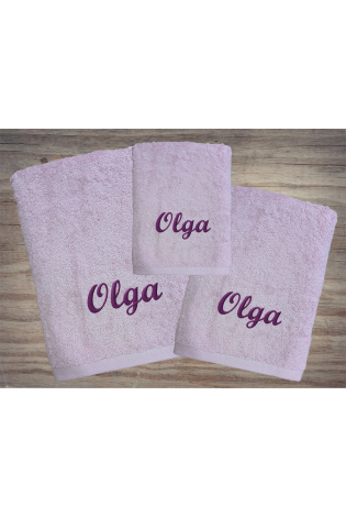 Juego Toallas Alfa Lavanda