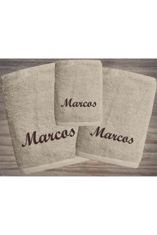 Juego Toallas Alfa Tierra