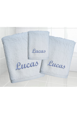 Juego Toallas Alfa Blanco