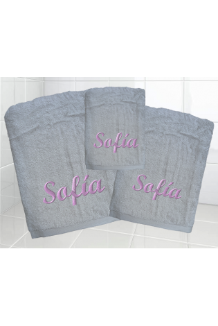 Juego Toallas Alfa Perla