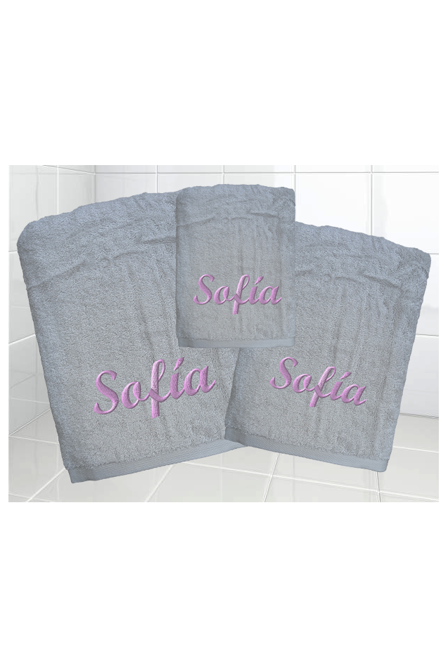 Comprar Juego Toallas Personalizado Perla Abecé