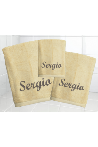 Juego Toallas Alfa Amarillo