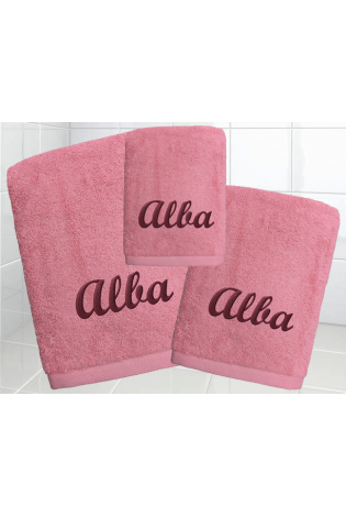 Juego Toallas Alfa Coral