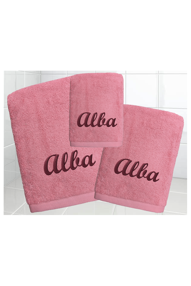 Comprar Juego Toallas Personalizado Coral Abecé