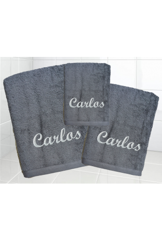 Juego Toallas Alfa Gris