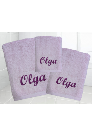 Juego Toallas Alfa Lavanda