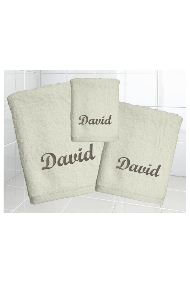 Comprar Juego Toallas Personalizado Natural Abecé