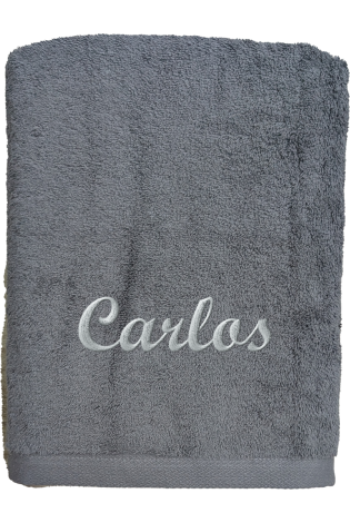 Toalla Alfa Gris Personalizada