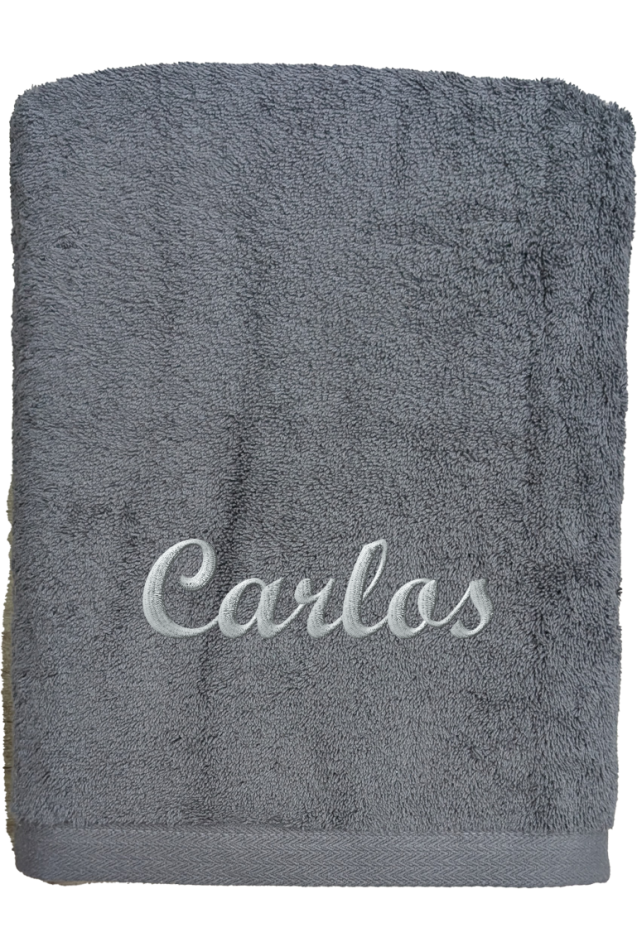 Comprar Toalla Personalizada Gris Abecé