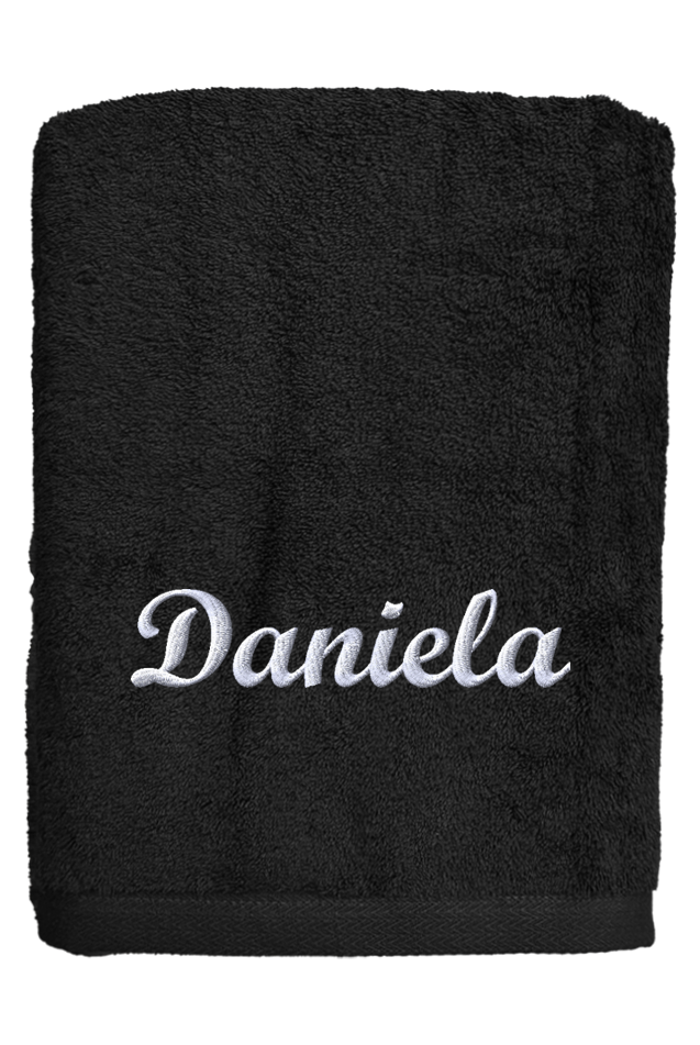 Comprar Toalla Personalizada Negro Abecé