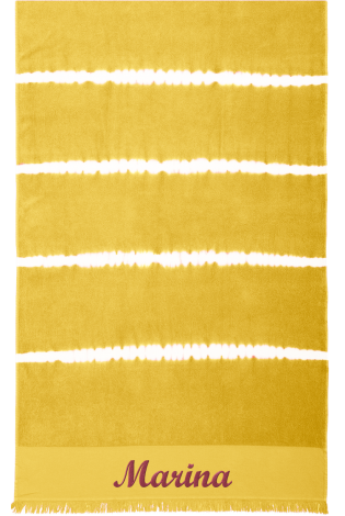 Toallas Playa Tie dyed Curry