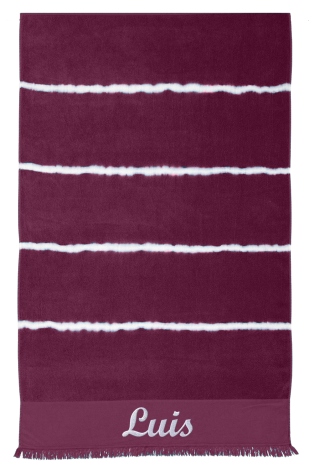 Toallas Playa Tie dyed Burdeos