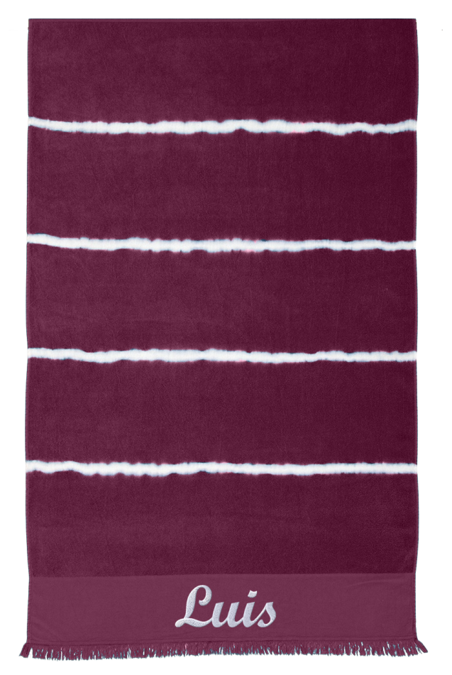 Comprar Toallas Playa Tie dyed Burdeos