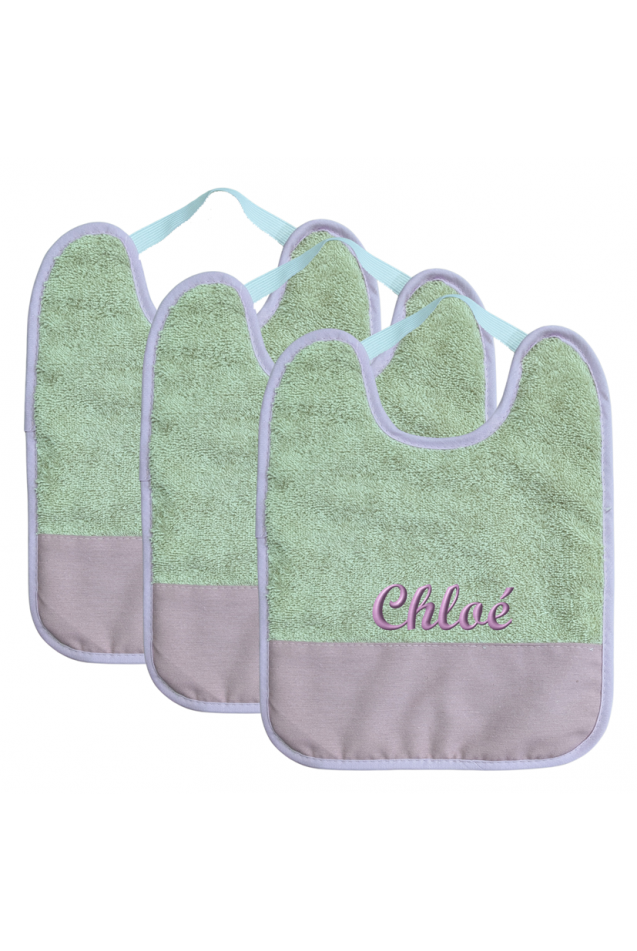 Pack 3 Baberos Guardería Line Lavanda Comprar Pack 3 Baberos Guardería Line Lavanda