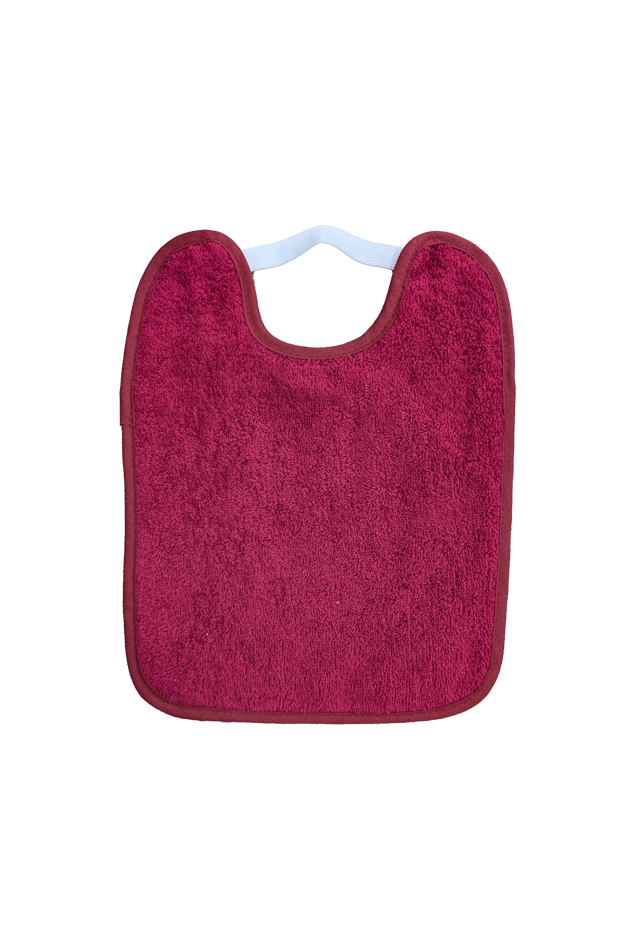 Comprar Babero Guardería Goma Granate Personalizado