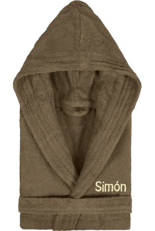 Comprar Albornoz Capucha Castaño Personalizado