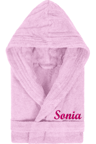 Albornoz Pure Capucha Rosa