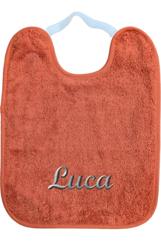 Comprar Babero Guardería Goma Cobre Personalizado