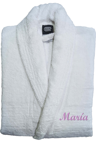 Comprar Albornoz Smoking Blanco Personalizado