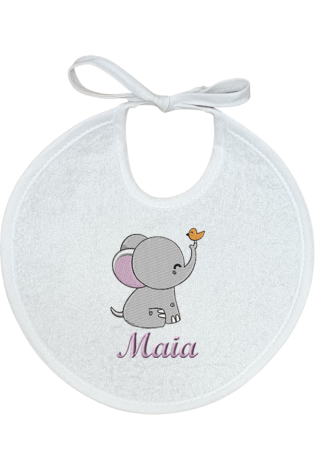 Comprar Babero Dumby Redondo Rosa Personalizado